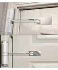 Automatic Door Closer With Zinc Alloy Spring Hinge, Adjustable Closing Force For Doors Up To 30kg, Durable Home Use
