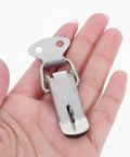Get These Solid 72mm Stainless Steel Spring Toggle Lock Latches For Secure Storage And Heavy Duty Cabinet Doors With Easy Install Kit held in hand.