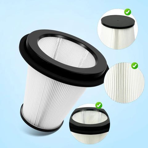 Six Pack Replacement HEPA Filters For Dust Extractors Cone Shaped Design For S13 S26 S36 F26 And G22 Units, filter close-up