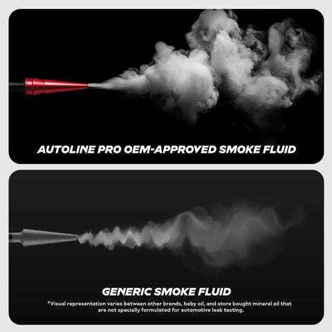 Heavy Duty Rock Solid Smoke Machine Leak Detector EVAP Engine Vacuum Diagnostic Tester Pumping smoke from OEM-approved fluid.