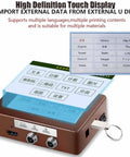 High Definition Touch Display, heavy duty date inkjet coder and industrial printer prints crisp batch codes on cartons, plastics, metals.