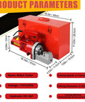 Heavy Duty Portable Electric Hydraulic Rebar Cutter Cut 4 To 25mm, 1250W Or 1700W Power, Steel Cutting Tool with case and oil can
