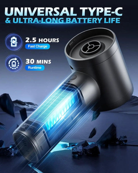 Cordless Handheld Car Vacuum With 15000Pa Beast Suction Brushless Motor 7 In 1 Cleaning Kit Type C Charge Powerful Cleaner