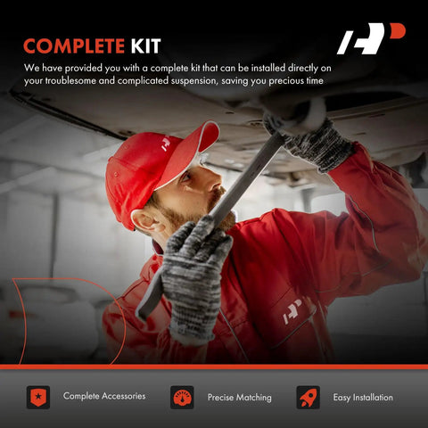 Top Shelf 8 Piece Front Suspension Kit With Lower Forward And Rearward Control Arms Engineered For Sick Handling And Durable Daily Driving On Mercedes Benz Cars, mechanic using installation tool.