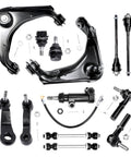 Beast Mode Front Suspension Upgrade Kit For 8 Lug Silverado And Sierra 2500 HD 3500 HD showing control arms, ball joints, tie rods, and sway bar.