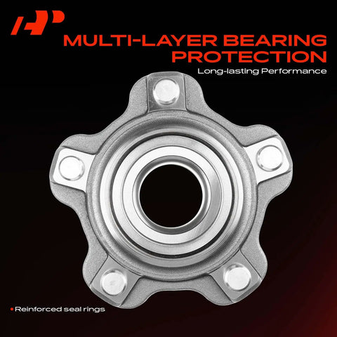 2 Pack Front Wheel Bearing And Hub Assembly Replacement Fits Chevy Tracker Suzuki Grand Vitara XL7 01 To 06, multi-layer bearing with seal rings.