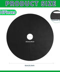 Black 16 Pack 32 Point 2 Inch Non Woven Tree Mulch Rings Weed Barrier Mats