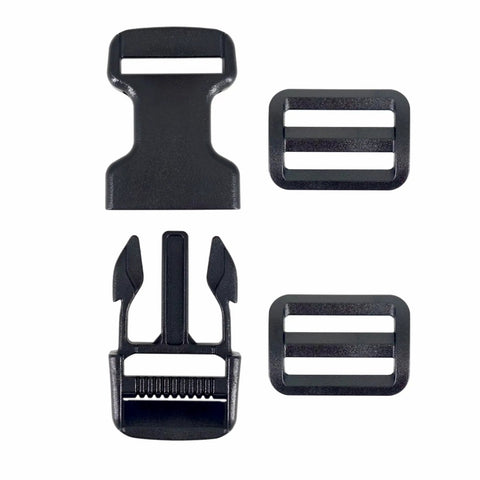 Replacement Quick Release Buckles For 1 Inch Straps 6 Pack With 12 Tri Glide Fasteners Heavy Duty Black Easy Repairs For Backpacks Dog Harnesses Belts And Gear Go To Fix For Broken Gear