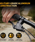 Person gripping handlebar with Dual Action Ebike Brake Levers With 2 Pin Connector And 2 Wires For Left And Right On Electric Bicycles