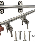 8 Inch 316 Stainless Steel Boat Cleats Open Base With Hardware Set Of 4 For Dock Marine Use And Nautical Decor On Yacht Or Deck