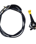 Heavy Duty Universal Throttle Cable Kit For Jcb Backhoe Loader Replacement Accelerator Control Line with steel lever assembly.