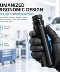 Hand holding Large 6 Spline Lug Nut Socket With Wheel Lock Key Replacement Tool heavy duty design for secure grip.