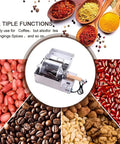 Fully Automatic Coffee Roaster With Heavy Stainless Steel Drum, Electric Bean Roasting Machine in a variety of beans and spices.