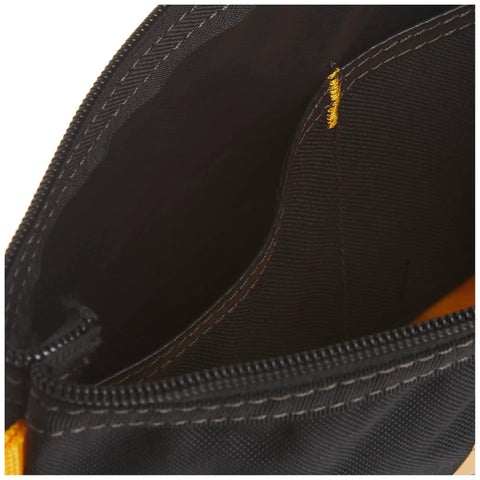 Interior of black Multi Purpose Zip Bags For Tools And Gear 2 Pack Built Tough For On The Job Storage Pouches showing pockets.