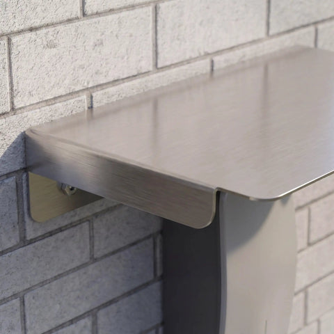 Heavy Duty EV Charger Protector Stainless Steel Weatherproof Enclosure outdoor electric vehicle charging station cover mounted on wall.