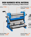 12 Inch 3 In 1 Sheet Metal Brake Shear Roll Machine With 20 Gauge Capacity And 90 Degree Bend, showcasing metal hardness details