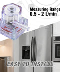 0420A Micro Flow Sensor Replacement For Sears Kenmore Elite Refrigerator Ice Maker Compact Flow Meter With Leakproof Design No Sweat Install Keeps Ice Maker Running Smoothly Replaces 0420A, 0.5-2 L/min