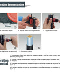 Operation demonstration of Cable Stripper Cutter With 5mm Adjustable Depth And Replaceable Blades 25mm Wire Stripping Tool