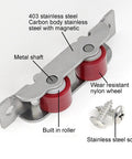 Slick Heavy Duty Double Wheel Window Pulleys And Sliding Door Rollers Real Deal Rust Resistant Stainless Steel Glide Track Smooth