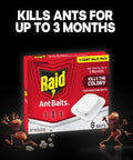 Pro Grade Indoor Ant Colony Buster Bait Stations For Households That Straight Up Wipe Out Worker Ants And Queen Dependable Gel Formula Lasts Up To Three Months Child Resistant Twist Lock Eight Count Kit with eight child-proof ant baits.