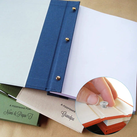 Top Shelf M5 X 50mm Chicago Screw Bind Posts With Ten Millimeter Caps Crafted From Solid Carbon Steel Heavy Duty Hardware Fasteners For Leatherwork And Craft Projects Built Like A Tank Pack Of Fifty Pairs in use with journal covers and inserts.