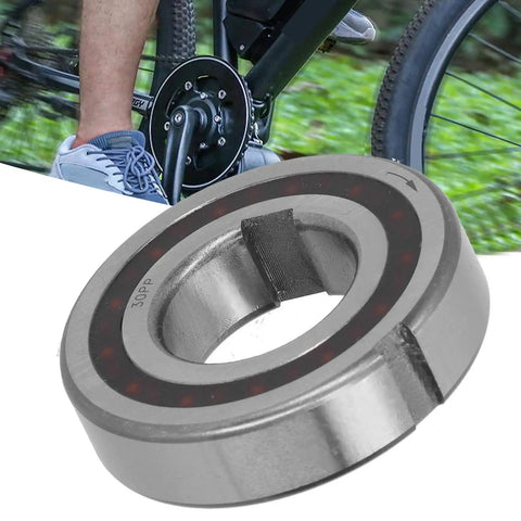 Professional Grade Heavy Duty Single Direction Sprag Bearing With Keyway 30 mm Bore showing GCr15 steel freewheel clutch design.