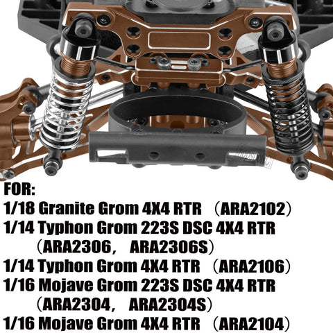 Beefed Up Aluminum Steering Bellcranks And Bronze Transmission Gearbox Upgrade Kit for 1/18 Granite, 1/14 Typhon, 1/16 Mojave Grom.