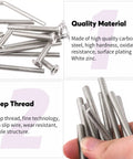 Heavy Duty M6x25mm Nickel Plated Silver Hex Drive Socket Cap Bolts And Barrel Nuts Assortment Kit Including Metric Allen Wrench, showing quality carbon steel screws.