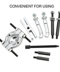 Sick 9 Piece Bearing Puller Set Makes Removing Wheel Hub Bearings Easy For Front Rear Axles Includes Heavy Duty Separator Tool And Case on white