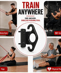 Unshakeable Heavy Duty Steel Wall Mount Anchors For Resistance Bands And Intense Daily Grinds Secure One Piece Build keeps home gym stable for various exercises.