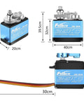 RC Servo 25KG Servo Motor 7.4V High Voltage High Torque Waterproof Full Metal Gear Digital Servo, Aluminum Case, Control Angle 180°