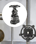 Forged Carbon Steel Gate Valve Three Quarters Inch NPT Female Rotary Sluice Valve With Wheel Handle for Water Oil Gas