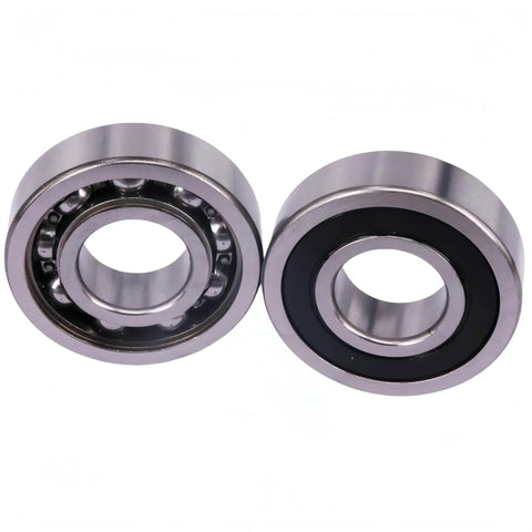 Heavy Duty Deep Groove Ball Bearings 3/4 In By 1 3/4 In By 1/2 In, Dual Rubber Sealed Chrome Steel, showing two bearings.