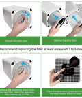 Steps to install TPAP001 Replacement Filter For Your Comfy Air C2 Purifier 3 In 1 Filtration That Delivers Clean Air