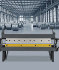 Front view of Heavy Duty Box And Pan Brake For Sheet Metal Bending 24 Inch With 0-135 Degree Range, handles and screw rod