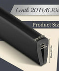 Durable Rubber Edge Trim U Channel Edge Protector For Cars And Home, Weatherproof guard, dimensions shown with measurements.