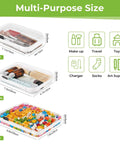 Ridiculously Tough Clear Hard Shell Zipper Cases Including Three Diaper Bag Organizer Pouches Impact Resistant Plastic makeup containers, multi-purpose sizes.