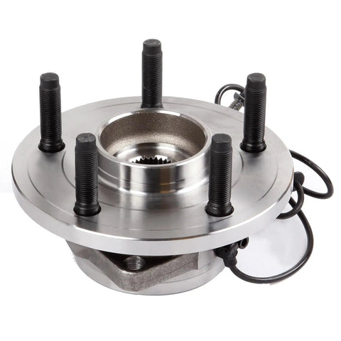 Front Wheel Hub Bearing Assembly Direct Drop In Replacement For 2004 2005 Dodge Durango 3 Bolt Flange rear view with bolt holes.