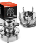 Heavy Duty Rear Wheel Bearing And Hub Assembly With 5 Lug Studs Fits Ford Edge 2007 To 2010 And Lincoln Mkx All Wheel Drive showcasing steel build.