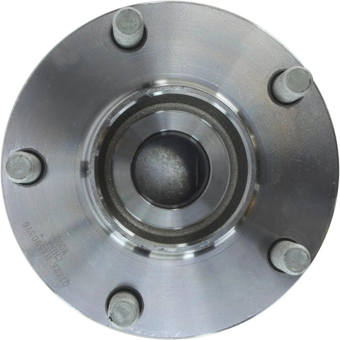 Top Shelf Heavy Duty Front Wheel Bearing And Hub Assembly For Infiniti M56 2011 2013 close-up view showing seal and bolts.