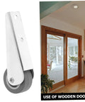 Heavy Duty Sliding Door Roller Wheels For Closet Track Swap And Barn Door Hardware Fix With Silky Smooth Glide Action near wooden doors.