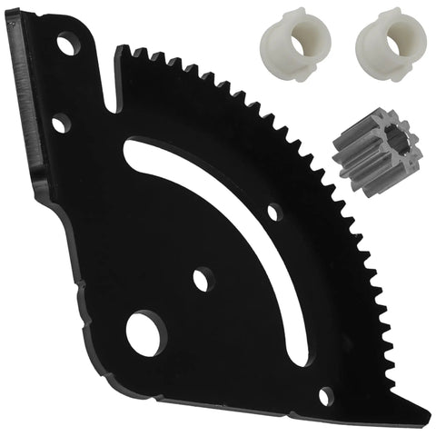 Top Shelf Steering Sector Gear Bushing Kit With Pinion Plate For John Deere Tractors Slash Through Steering Play And Roll Really Smooth Across Your Farm Today, includes metal pinion plate and two plastic bushings.