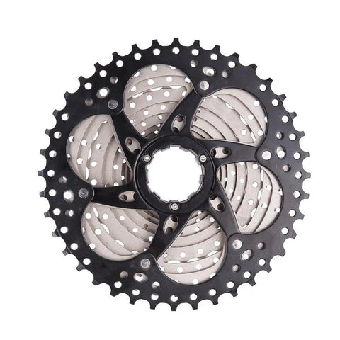 Eight To Twelve Speed Road And Gravel Bike Cassette Freewheel, 11-25 To 50T Range, durable steel gear, top view, HG/HGR compatible.