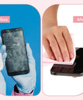 Andibro 10-piece pink microfiber cleaning cloths for glasses and device screens