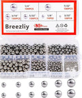 630 Piece Assorted Chrome Steel Bearing Balls Built Damn Tough For Smooth Bicycle Repairs And Precision Machinery Garage Shop Essential Heavy Duty Corrosion Free Sizes in storage container with assorted sizes