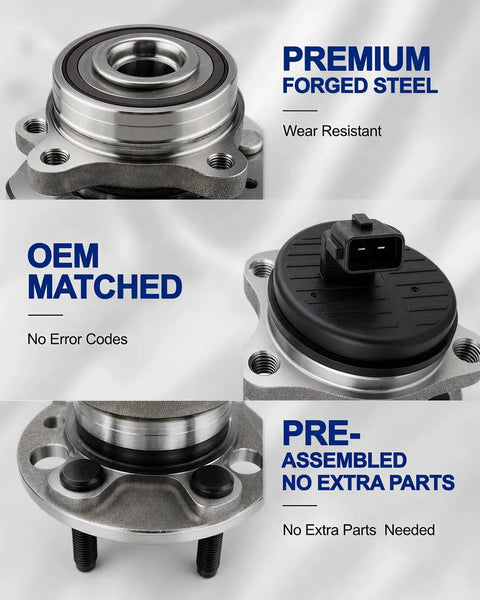Heavy Duty Rear Wheel Bearing Hub Assembly For Subaru Outback 2005 To 2009 Legacy showing premium forged steel construction.