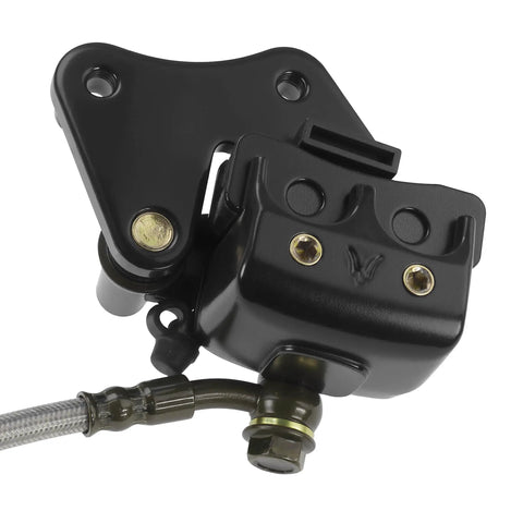Beefed Up Hydraulic Front Brake Caliper Master System For 50cc To 125cc Dirt Bikes Fits SSR Apollo Taotao Roketa Lifan Coolster Baja Sunl Jetmomo And Other Chinese Pit Trail Pro Models Black