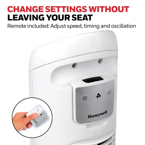 Keep The House Chilled Lowkey Whisper Quiet Oscillating Tower Fan With Full Digital Remote Control for easy adjustment.