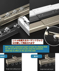 Heavy Duty Double Curtain Tracks Hella Sturdy Aluminum Build With Quiet Smooth Gliding Pulleys adjustable for ceiling and wall mounts