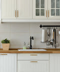 Straight Up Premium Antiqued Brass Cabinet Pulls 5 Inch 10 Pack Rock Solid Alloy Drawer Handles Super Slick Vintage Finish For Kitchen Cupboards And Dresser Makeovers on white kitchen cabinets.